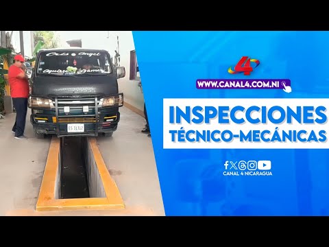 Policía Nacional realiza inspecciones técnico-mecánicas a vehículos de transporte escolar en Estelí
