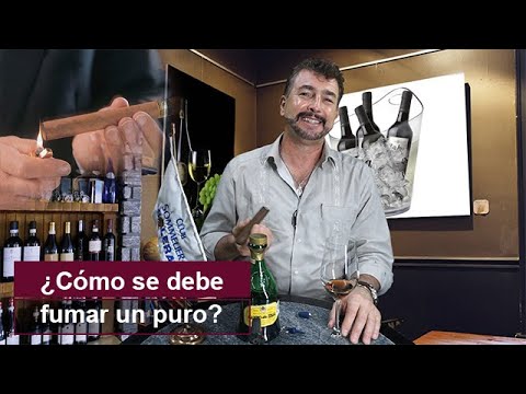 ¿Cómo se debe fumar un puro?