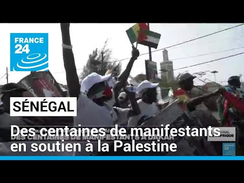 À Dakar, des centaines de manifestants en soutien à la Palestine • FRANCE 24