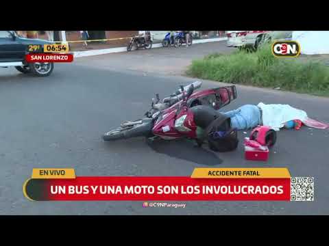Accidente fatal en San Lorenzo