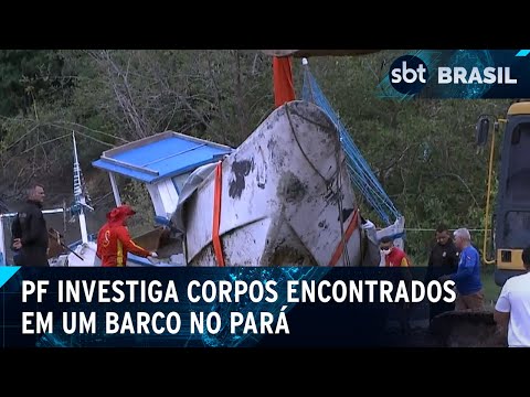 Barco à deriva com corpos: PF investiga nacionalidades das vítimas | SBT Brasil (15/04/24)
