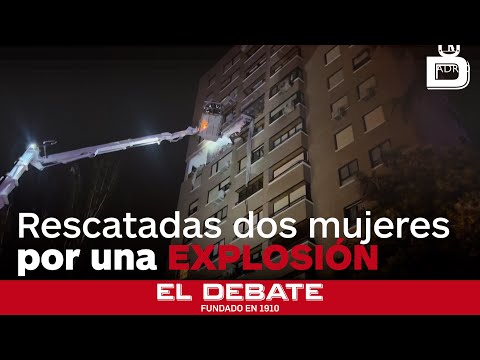 Rescatadas dos mujeres con quemaduras por una explosión en una vivienda en Madrid