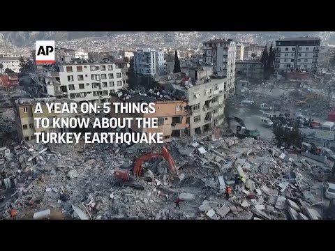 Massive rebuilding effort is still trudging along in Turkey after last year's devastating quake