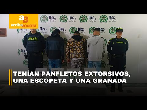 La Policía capturó a 3 presuntos integrantes del ‘Tren de Aragua’. Portaban una granada | CityTv