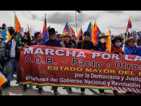 La marcha por la patria ya llegó a Patacamaya