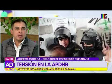 Tensión en la APDHB; diputado Astorga denuncia agresiones