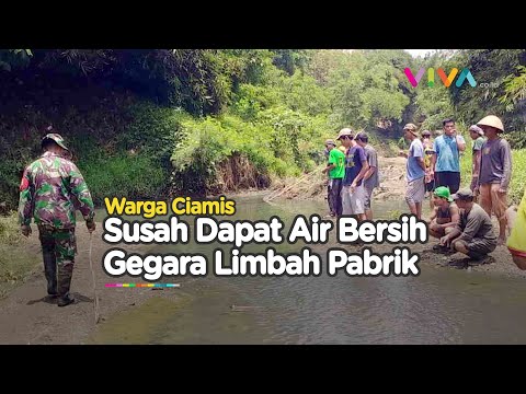 TERKUAK! 3 Tahun Limbah Pabrik Cemari Sungai di Ciamis