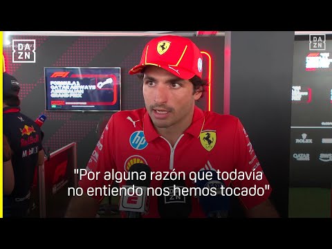 Carlos Sainz y su accidente con Checo Pérez en Bakú: Por alguna razón que todavía no entiendo...