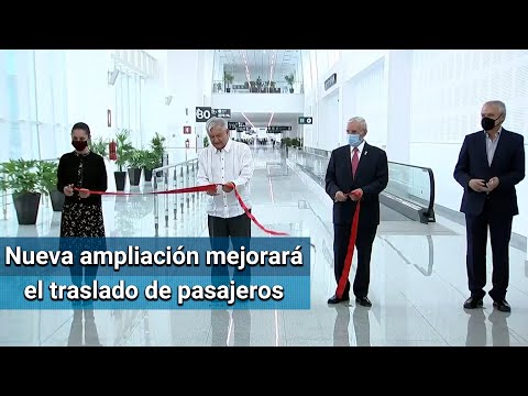 AMLO inaugura nuevo anexo de terminal 2 del Aeropuerto de la CDMX