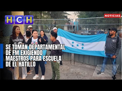 Se toman Departamental de FM exigiendo maestros para escuela de El Hatillo