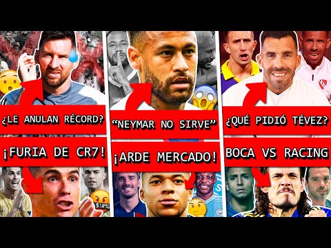 ANULAN un RÉCORD a MESSI en INTER MIAMI?+ CR7 furia+ Critica NEYMAR+ Refuerzos de TEVEZ+ BOCA RACING