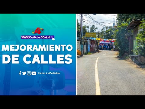 Alcaldía de Managua inaugura mejoramiento de calles en el barrio Carlos Núñez