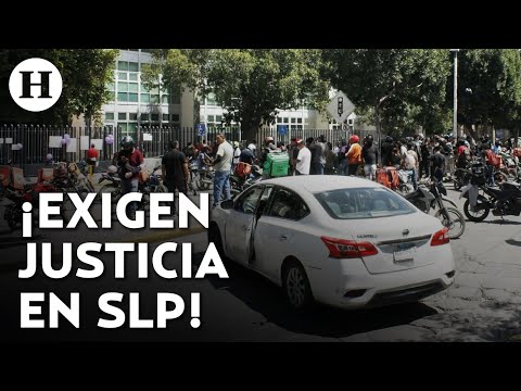 ¡Justicia para Dariana! Choferes por aplicación marchan ante la fiscalía de San Luis Potosí