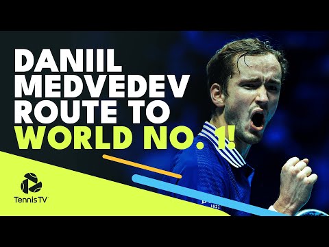 Tennis 🎾 Daniil Medvedev's Journey to WORLD NO. 1!