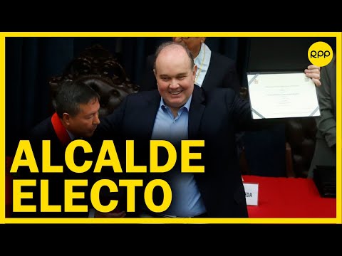 Rafael López Aliaga recibió sus credenciales como alcalde electo de Lima