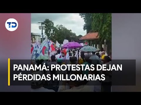 Protestas en Panamá dejan pérdidas millonarias