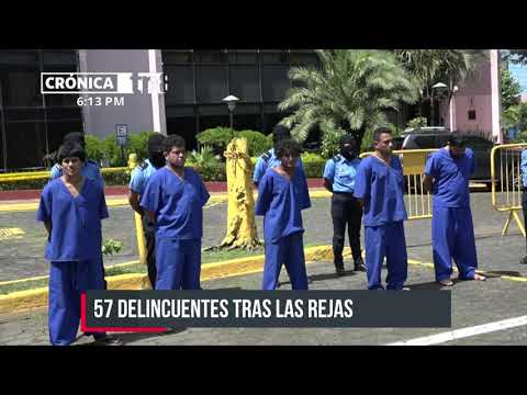 Ponen tras las rejas a delincuentes de alta peligrosidad en Nicaragua