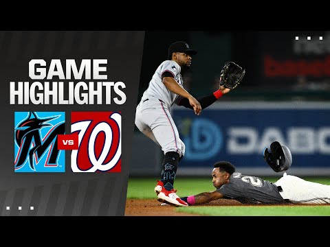 Marlins vs. Nationals Game Highlights (9/13/24) | MLB Highlights