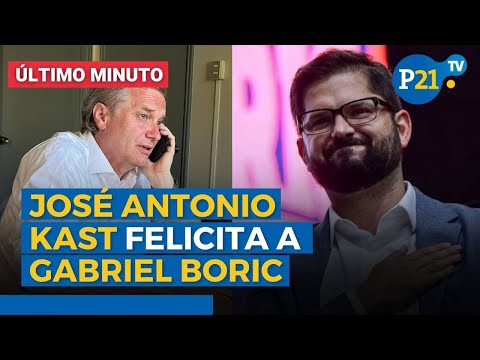 JOSÉ ANTONIO KAST RECONOCE su DERROTA y saluda a GABRIEL BORIC como PRESIDENTE ELECTO de CHILE