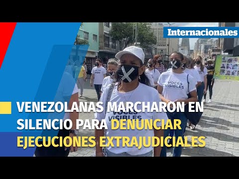 Venezolanas marcharon en silencio para denunciar ejecuciones extrajudiciales