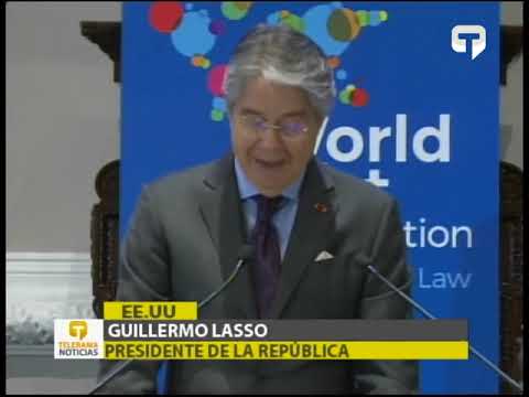Presidente Lasso intervino en el congreso mundial de derecho