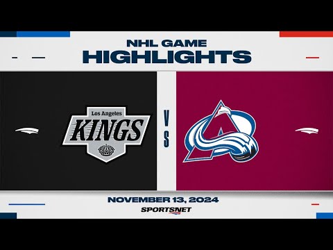 NHL Highlights | Kings vs. Avalanche - November 13, 2024