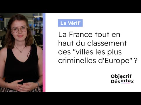 La France tout en haut du classement des villes les plus criminelles d'Europe ?