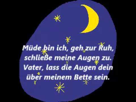 Kinderlieder, singe mit! Müde bin ich, geh zur Ruh'