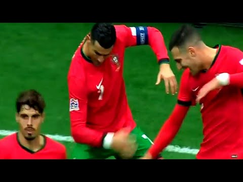 Cristiano Ronaldo goal vs Poland vs Portugal after Rafael Leão run Cristiano Ronaldo goal vs Poland