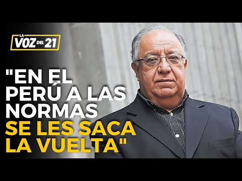 Fernando Tuesta SOBRE SALIDA DE CORVETTO DE LA ONPE: En el Perú a las normas se les saca la vuelta