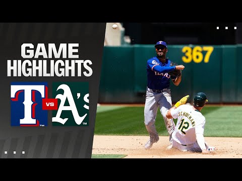 Rangers vs. As Game 1 Highlights (5/8/24) | MLB Highlights