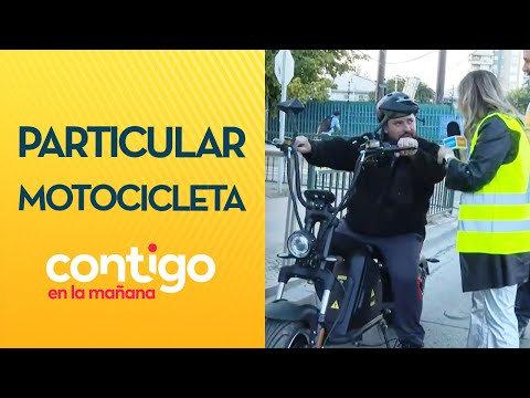 BIEN RARO EL MANUBRIO: La particular fiscalización a moto sin patente - Contigo en la Mañana