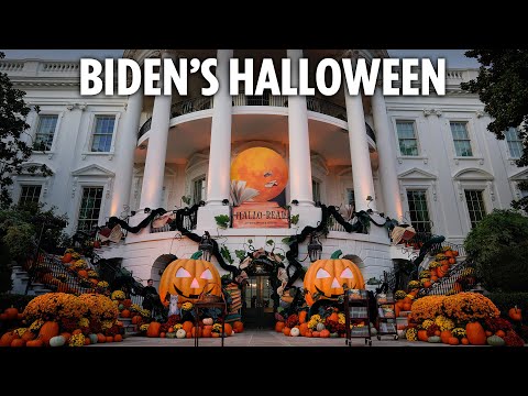 LIVE: Joe Biden hosts trick-or-treaters for Halloween celebration at White House