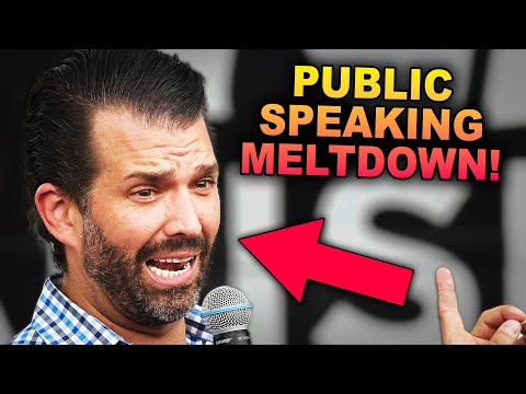 Don Jr. Falls Apart While Giving Public Speech, Crowd Falls Silent