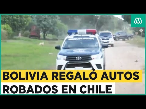 Presidente de Bolivia regala autos robados desde Chile