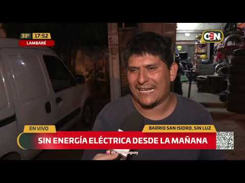 Barrio San Isidro sin energía eléctrica