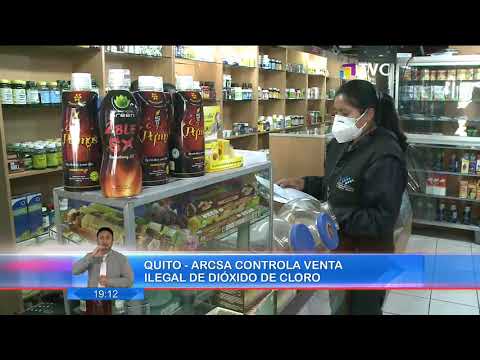 En Quito Arcsa controla venta ilegal de Dióxido de Cloro
