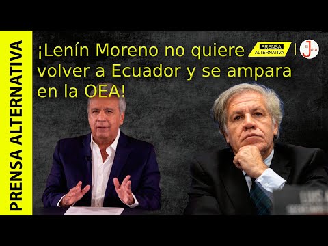 Se acobardó: Lenín Moreno se escuda en Almagro para no dar cara en Ecuador!!