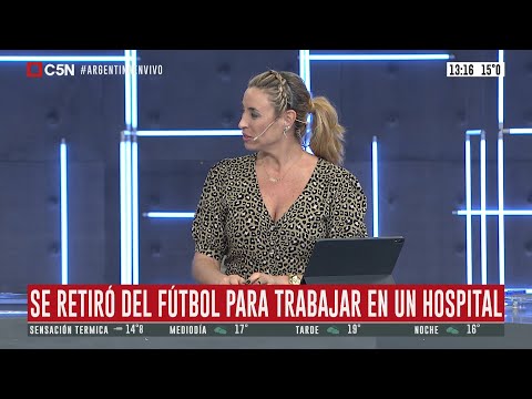 Cristian Moyano: se retiró del fútbol para trabajar en un hospital