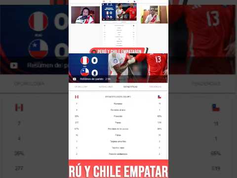 Perú vs. Chile | Empate en la era del Nono Fossati | #perú #labicolor