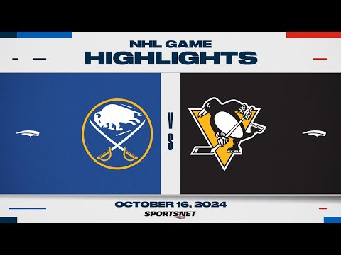 NHL Highlights | Sabres vs. Penguins - October 16, 2024