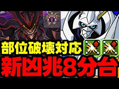 【部位破壊対応】新凶兆8分台ボス＆部位ワンパン！新凶兆最強オメガモン編成代用＆立ち回り解説！【パズドラ】