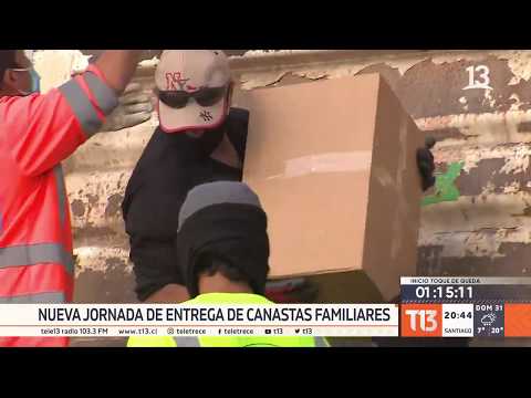 Presidente Piñera confirma la aceleración en la entrega de canastas de alimentos