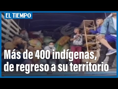 Más de 400 indígenas, de regreso a su territorio