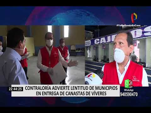 Coronavirus en Perú: Contraloría supervisa entrega de canastas de víveres