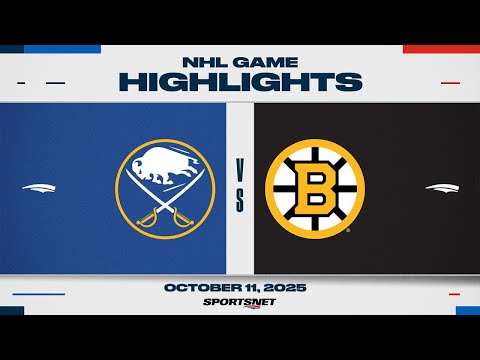NHL Highlights | Bruins vs. Sabres - October 11, 2025