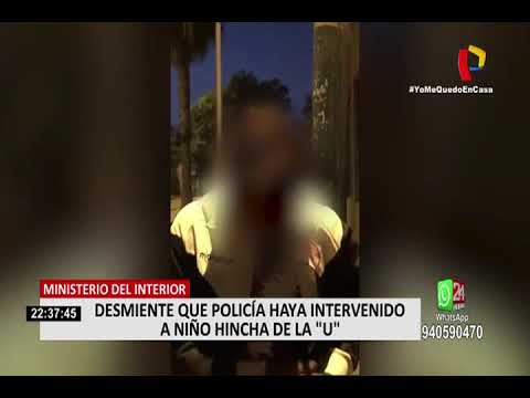 Mininter aclara que sujeto que humilló a niño hincha de Universitario no es policía