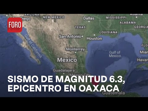 Sismo Hoy, 6 de octubre 2023; El epicentro fue al  Noroeste de Oaxaca