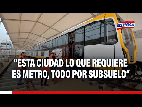 Esta ciudad lo que requiere es metro, por subsuelo, dice ingeniero Andrés Sotil
