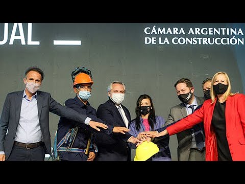 El presidente cerró la Convención Anual 2021 de la Cámara Argentina de la Construcción